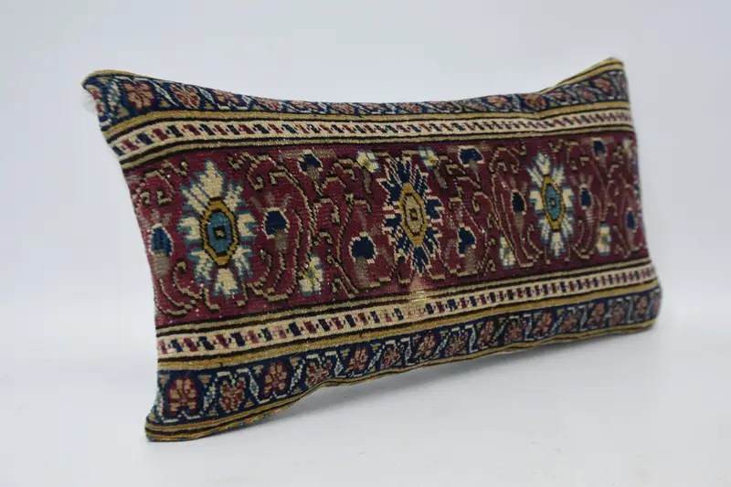 12x24 Purple Pillow Cover, Pillow Case, Vintage Kilim Throw Pillow, Vintage Pillow, Bolster Throw Pillow Cover, Kilim Pillow Cover - 3