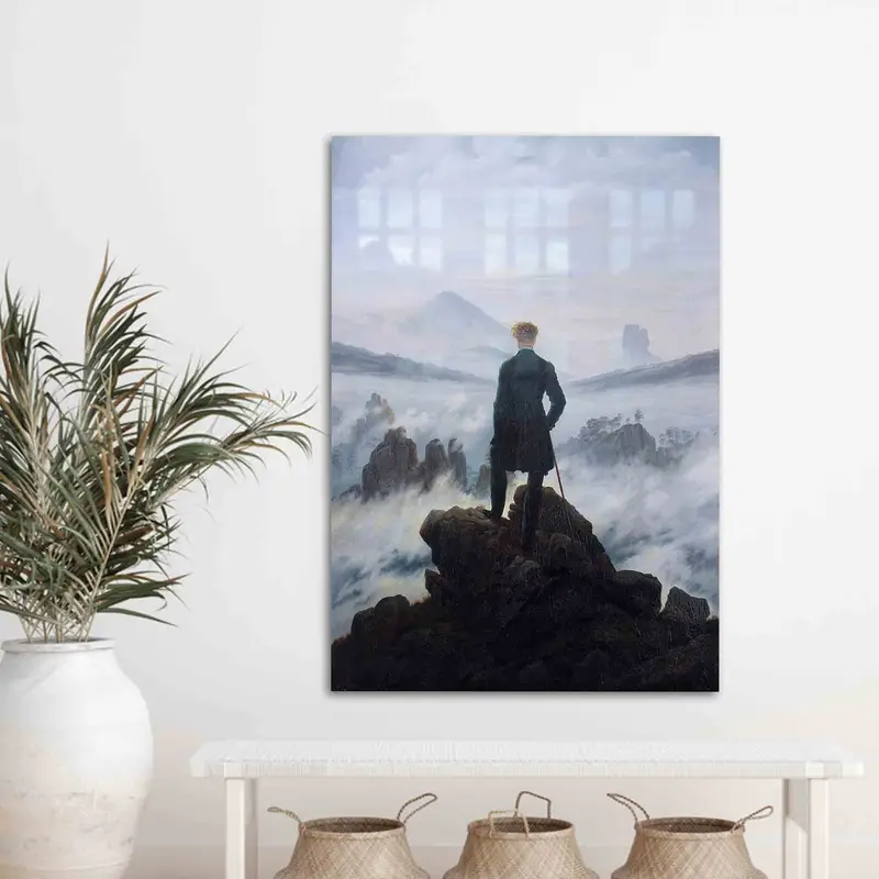 エレガントなCaspar David Friedrichプリントガラス - クラシックマンデザイン