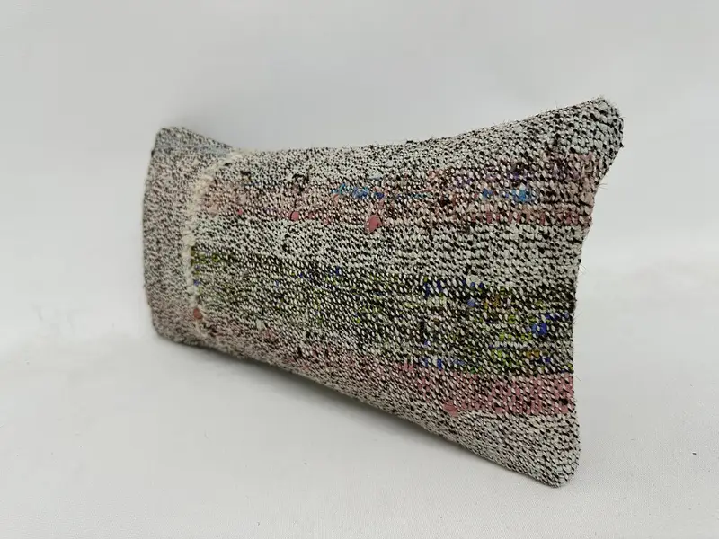 Pillow for Sofa, 8x16 White Pillow Cover, Kilim Rug Cushion, Pillow Case, Gift Pillow, Bed Pillow Case, Ethnical Kilim Rug Pillow - 4