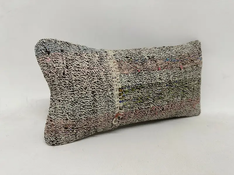 Pillow for Sofa, 8x16 White Pillow Cover, Kilim Rug Cushion, Pillow Case, Gift Pillow, Bed Pillow Case, Ethnical Kilim Rug Pillow - 3