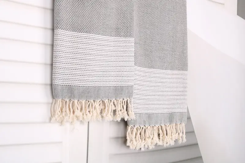 Monogram Turkish Towel, Turkish Bath Towel Set, Bride Gift, Bachelorette Party Decorations, 70x40 Cotton Geometric Towel, Bridesmaid Gift Towel - 8