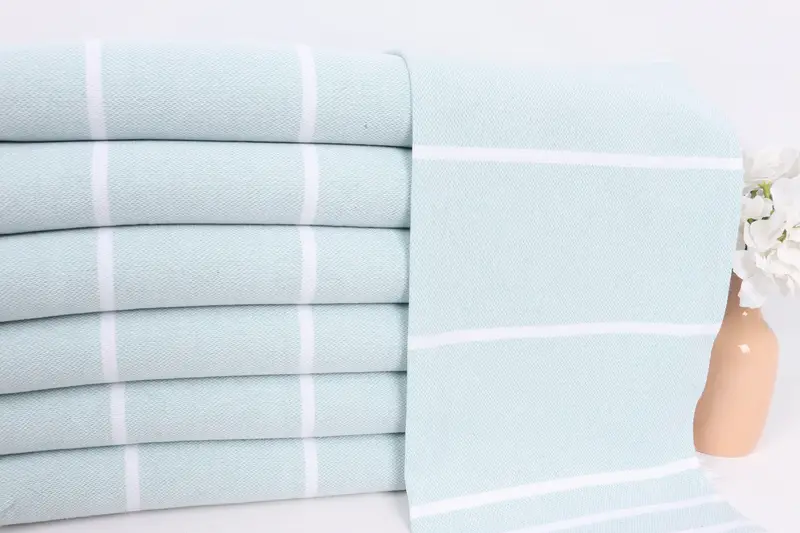 Personalized Hand Towel, 38x18 Cotton Striped Towel, Personalized Kitchen Towel, Wedding Gifts Towel, Gift For Her, Turkish Towel Hand Towel - 2