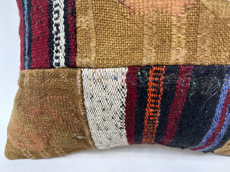 Interior Designer Pillow, Vintage Kilim Throw Pillow, Throw Kilim Pillow, 18x18 Brown Cushion Case, Comfy Throw Cushion Cover, Pillow - 2