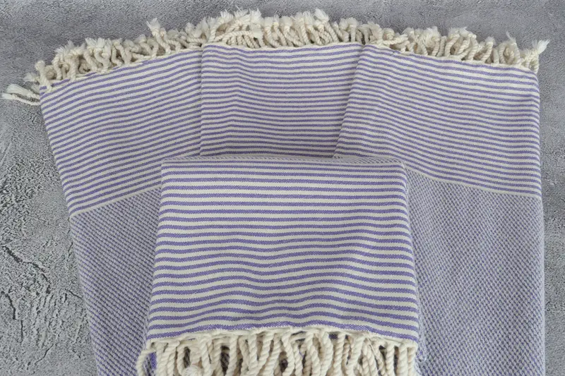 Organic Cotton Towel, Maid Of Honor Gift, Best Friend Gift, 70x36 Cotton Striped Towel, Luxury towel, Absorbent Turkish towel, Custom Wedding Towel - 4