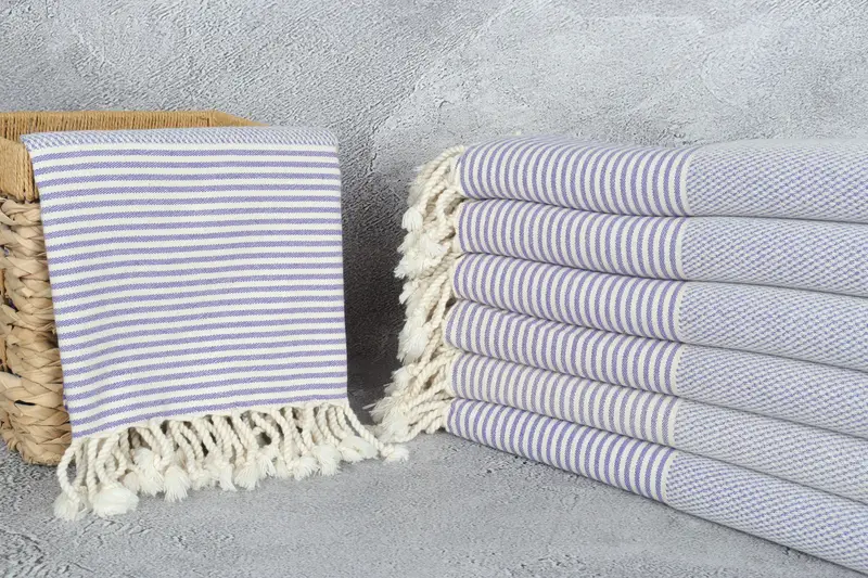 Organic Cotton Towel, Maid Of Honor Gift, Best Friend Gift, 70x36 Cotton Striped Towel, Luxury towel, Absorbent Turkish towel, Custom Wedding Towel - 3
