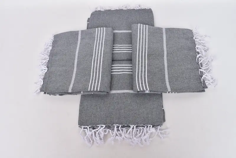 Pool Towels, Thin towel, Housewarming Gift, Personalized Turkish Towel, 70x40 Cotton Striped Towel, Wedding Shower Gift, Custom Wedding Towel - 6