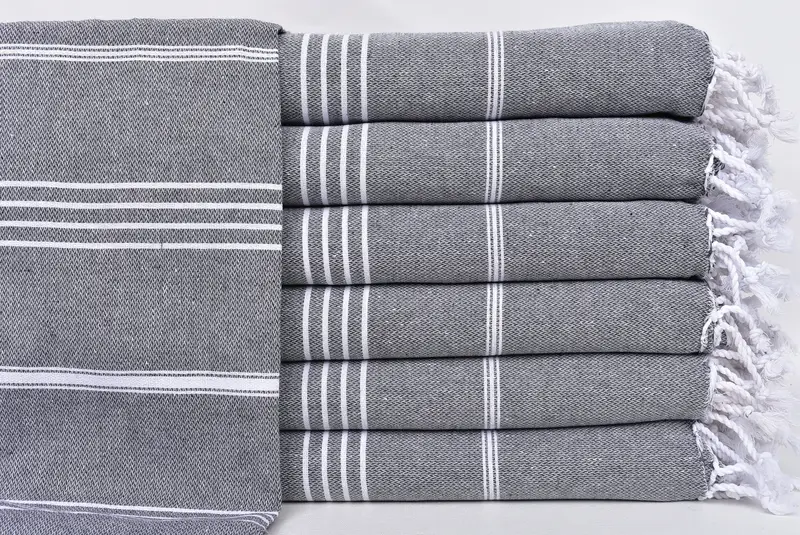 Pool Towels, Thin towel, Housewarming Gift, Personalized Turkish Towel, 70x40 Cotton Striped Towel, Wedding Shower Gift, Custom Wedding Towel - 1