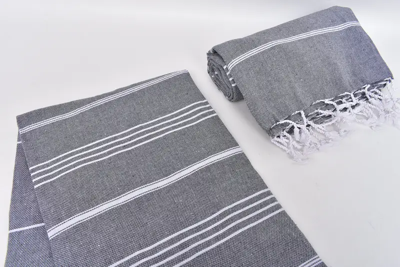 Pool Towels, Thin towel, Housewarming Gift, Personalized Turkish Towel, 70x40 Cotton Striped Towel, Wedding Shower Gift, Custom Wedding Towel - 7