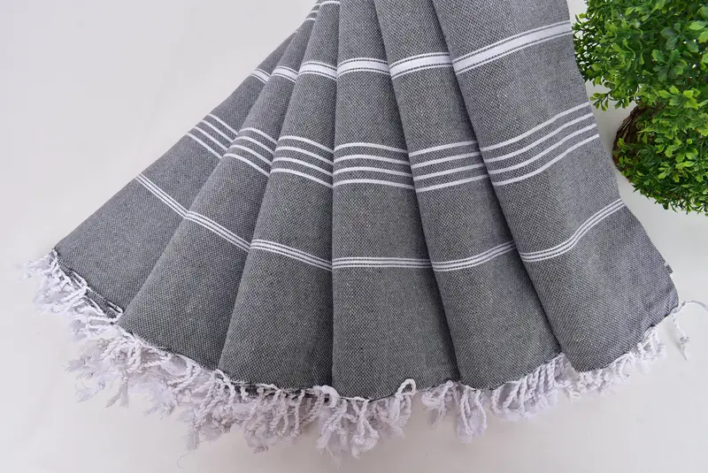 Pool Towels, Thin towel, Housewarming Gift, Personalized Turkish Towel, 70x40 Cotton Striped Towel, Wedding Shower Gift, Custom Wedding Towel - 4