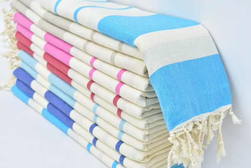 Personalized Bridesmaid Gift, Towel With Name, 70x40 Cotton Striped Towel, Home Decor Towel, Beach towel, Turkish Towel Monogram, Bridal Shower Gift - 1