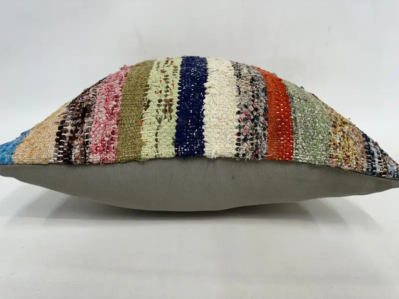 Vintage Kilim Throw Pillow, 20x20 Pink Pillow Case, Comfy Throw Pillow Sham, Interior Designer Pillow, Pillow for Sofa, Cushion Case - 5