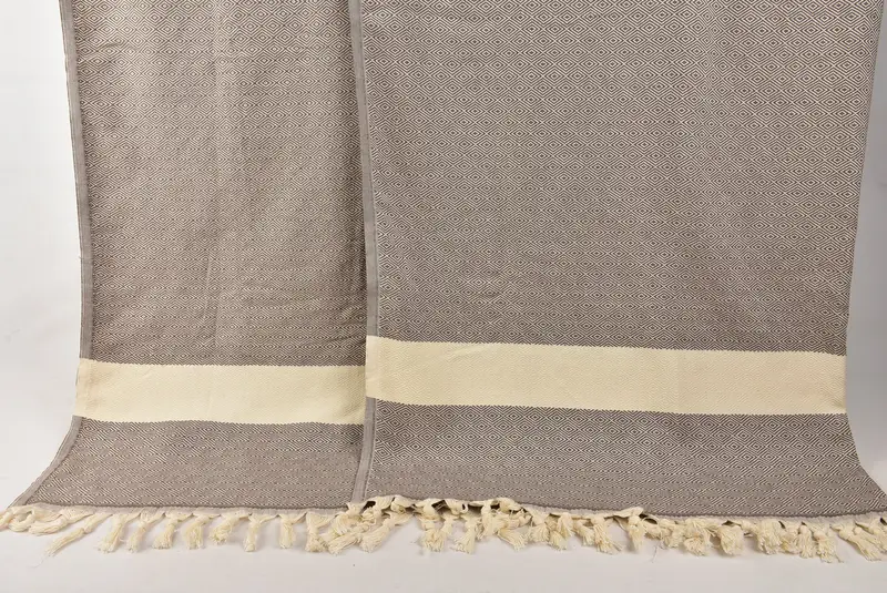 Custom Blanket, Boho Throw Blankets, Bridal Gifts, 92x80 Cotton Diamond Towel, Turkish Bedspread, Turkish Towel Blanket, Bridal Shower Gift - 8