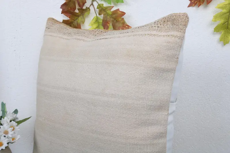 Antique Pillows, Pillow for Sofa, Pillow Case, 18x18 White Pillow Case, Turkish Kilim Pillow, Wool Kilim Pillow Pillow, Accent Pillow Sham - 5