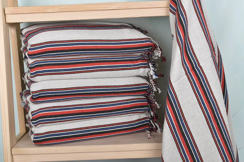 Birthday Gift, Beach Towel Gift, Beach Towel Bulk, Turkish beach towel, Customized Turkish Towel, Wedding Favors, 70x38 Cotton Striped Towel - 2