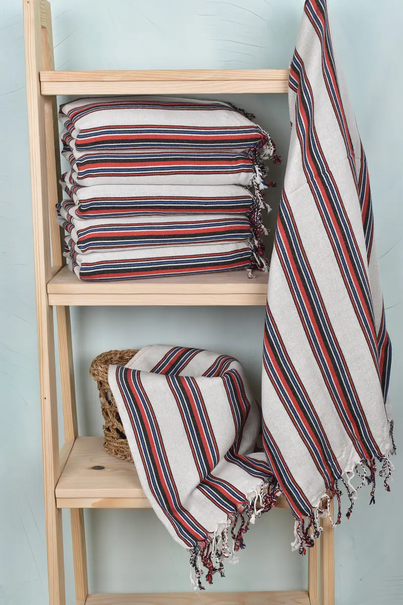 Birthday Gift, Beach Towel Gift, Beach Towel Bulk, Turkish beach towel, Customized Turkish Towel, Wedding Favors, 70x38 Cotton Striped Towel - 3