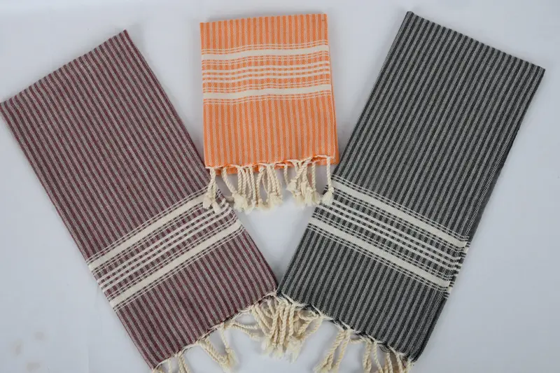 Toalla a rayas de algodón 40x18, regalo de boda para novia, toalla de cocina personalizada, toalla de cocina monogram, regalo para la casa, poca de cocina turca - 8