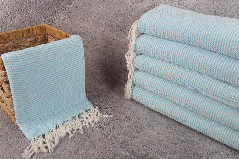 Turkish bath towel, 68x40 Cotton Geometric Towel, Bridesmaid Gift, Turkish Towel Beach Towel, Embroidered Towel, Anniversary Gift For Her - 3