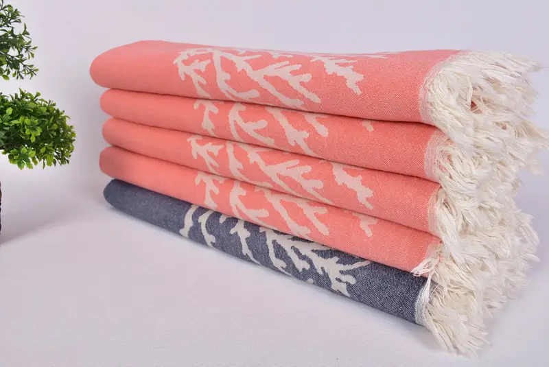 Gift For Wedding Day, Bridesmaid Favors, Gift For Her, Bachelorette Gifts, Gifts For Him, 68x36 Cotton Tree Design, Floral Patterned Towel - 3
