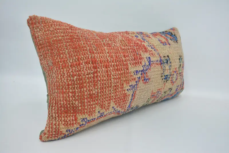 Gift Pillow, Garden Pillow Case, Pillow Sham, 12x24 Red Cushion Case, Kilim Cushion Sham, Antique Pillows, Ethnic Throw Cushion - 3