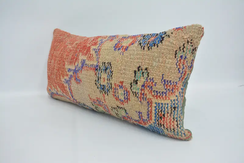Gift Pillow, Garden Pillow Case, Pillow Sham, 12x24 Red Cushion Case, Kilim Cushion Sham, Antique Pillows, Ethnic Throw Cushion - 4