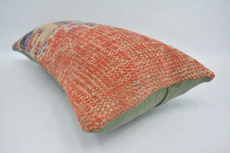 Gift Pillow, Garden Pillow Case, Pillow Sham, 12x24 Red Cushion Case, Kilim Cushion Sham, Antique Pillows, Ethnic Throw Cushion - 6