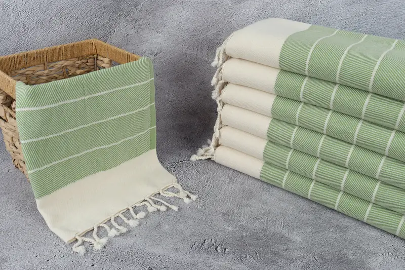 Custom Name Towel, Personalized Gifts, Monogram Kitchen Towel, Spa Towel, Home Decor Towel, 36x16 Cotton Striped Towel, Bridesmaid Gifts - 3