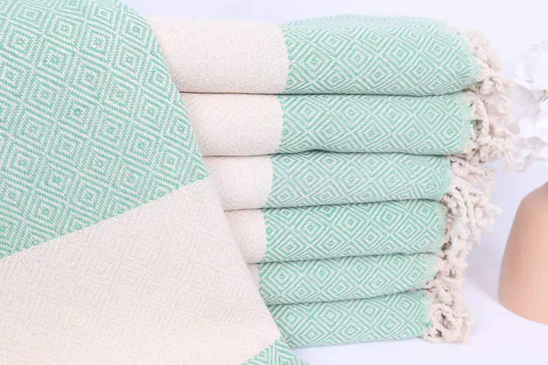 Wedding Gift, Bachelorette Gifts, Beach Towel Bulk, Valentines Day Gift For Her, Cotton towel, Bridal Shower Gifts, 70x40 Cotton Diamond Towel - 1