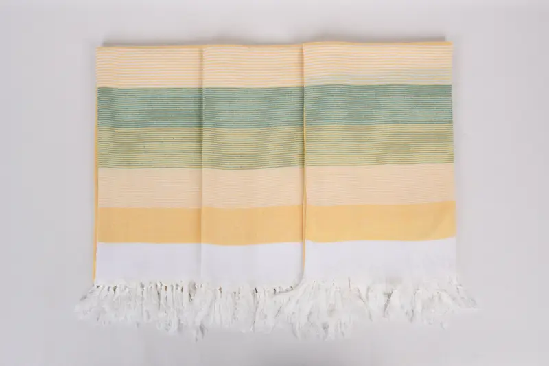 Custom monogram Turkish beach towel USA, Bachelorette Party Favor, Gift For Him, 68x40 Cotton Striped Towel, Organic towel, Housewarming Gift - 7