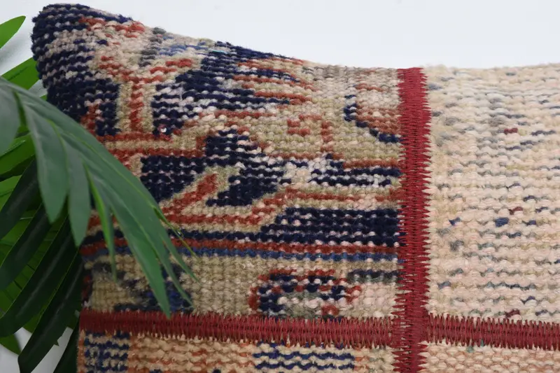 Tapestry Pillow Case, Gift Pillow, Pillow, Boho Pillow Sham Cover, 16x16 Blue Pillow, Ethnical Kilim Rug Pillow, Floor Cushion Cover - 2