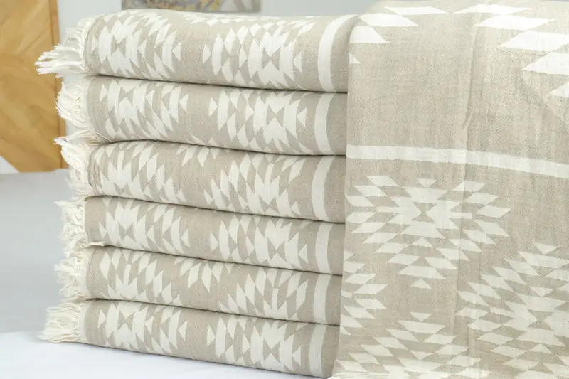 Manta de regalos de boda turca, 84x56 toalla de kilim de algodón, manta tejida, regalos de despedida de soltera, portada de sofá, regalos de dama de honor - 2