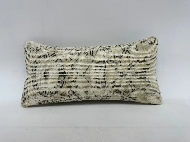 Farmhouse Pillow Case, 10x20 Beige Pillow, Wholesale Pillow Case, Cushion Case, Throw Kilim Pillow, Boho Pillow Sham Cover, Home Decor Pillow - 1
