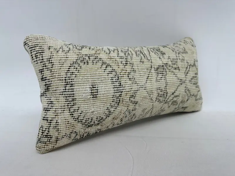Farmhouse Pillow Case, 10x20 Beige Pillow, Wholesale Pillow Case, Cushion Case, Throw Kilim Pillow, Boho Pillow Sham Cover, Home Decor Pillow - 2
