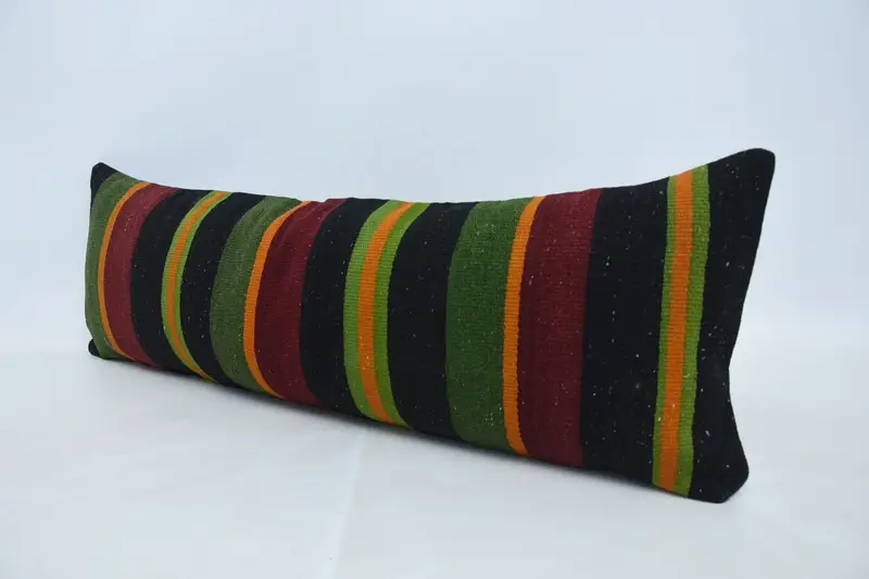 Cushion Case, Home Decor Pillow, 12x36 Green Pillow Sham, Seat Cushion Case, Boho Pillow Sham Cover, Decorative Throw Pillow, Pillow for Couch - 4