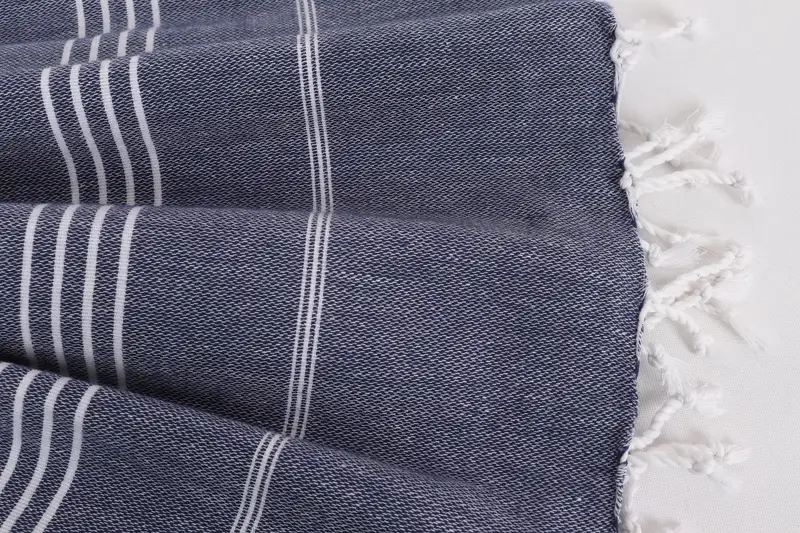 Memorial Gift, Turkish Towel Blanket, 88x60 Cotton Striped Towel, Christmas Tablecloth, Throw Blanket, Bedspread, Family Gift Basket, Tablecloth - 8