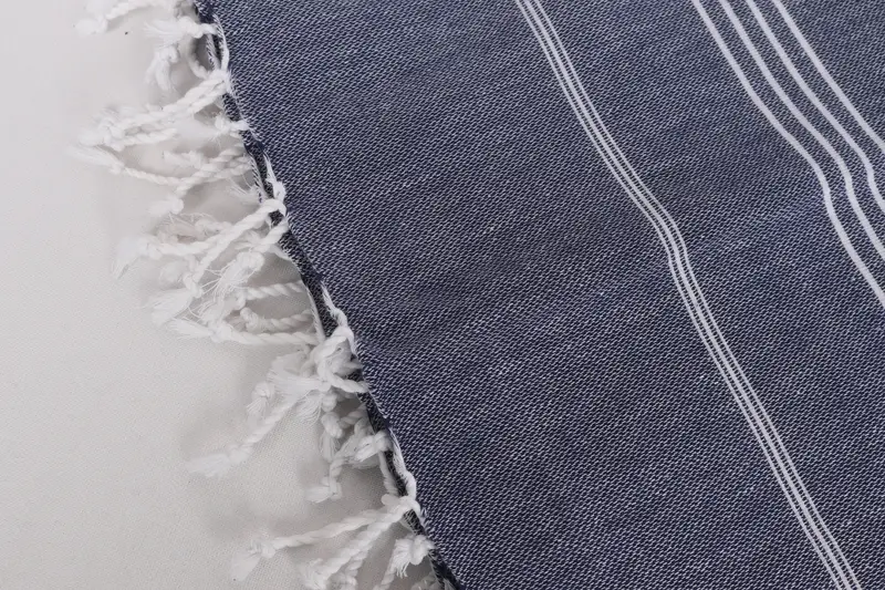 Memorial Gift, Turkish Towel Blanket, 88x60 Cotton Striped Towel, Christmas Tablecloth, Throw Blanket, Bedspread, Family Gift Basket, Tablecloth - 7
