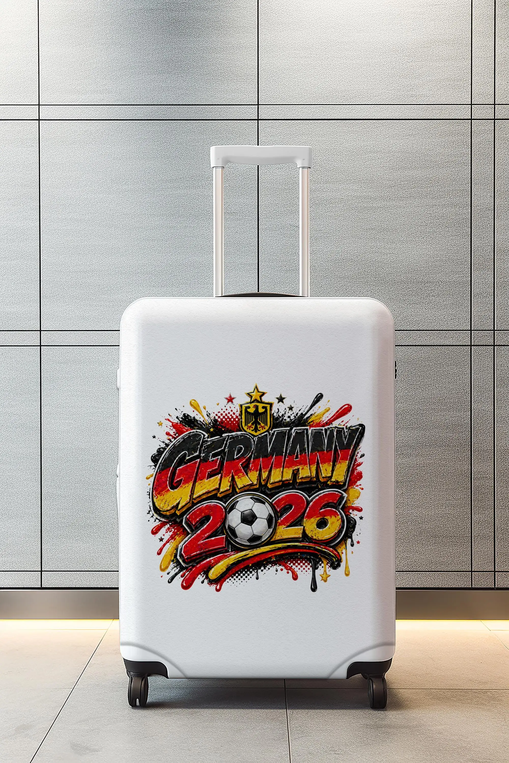 Deutschland-Fußball-Gepäckhülle, 2026-Fan-Kofferschutz mit Sport-Thema - 1