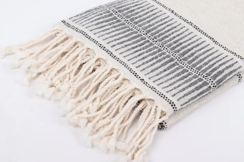 Home Decor Gifts, Absorbent Turkish towel, Personalized Gift For Him, Personalized Bridesmaid Gift, 70x40 Linen Striped Towel, Bachelor Party Favors - 7