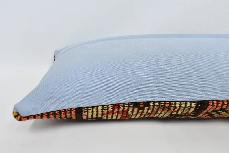 Turkish Kilim Pillow, Wholesale Pillow Sham, 16x48 Red Pillow Cover, Cushion Case, Turkish Pillow, Handmade Kilim Cushion - 5