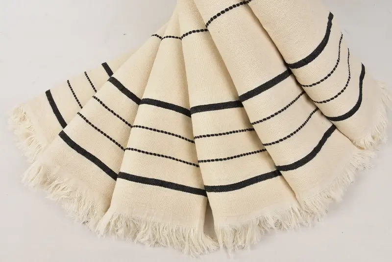 Personalized Bridesmaid Gift, Bridal Shower Gifts, Turkish Towel Personalized, 70x40 Cotton Striped Towel, Turkish Towel USA, Monogram Turkish Towel - 4