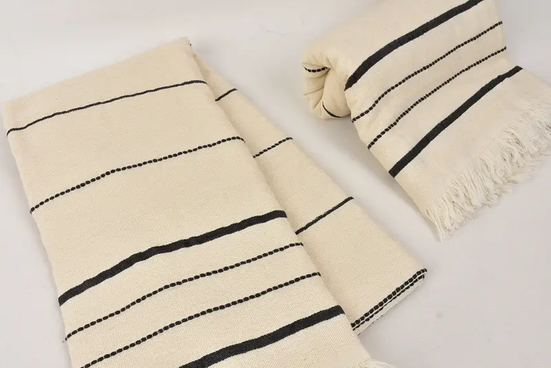 Personalized Bridesmaid Gift, Bridal Shower Gifts, Turkish Towel Personalized, 70x40 Cotton Striped Towel, Turkish Towel USA, Monogram Turkish Towel - 7