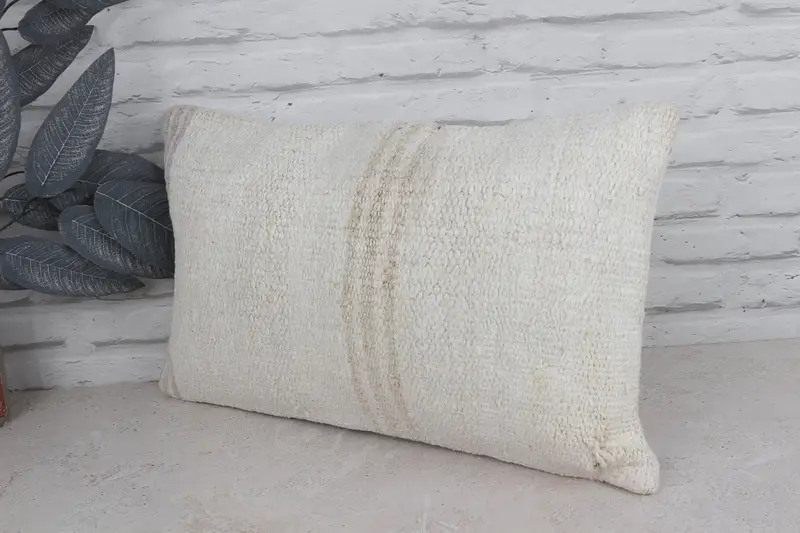 Nautical Throw Pillow Case, Outdoor Patio Pillow Sham, Kilim Cushion Sham, Gift Pillow, Kilim Pillow Cover, 12x20 White Cushion Cover, Pillow Case - 4