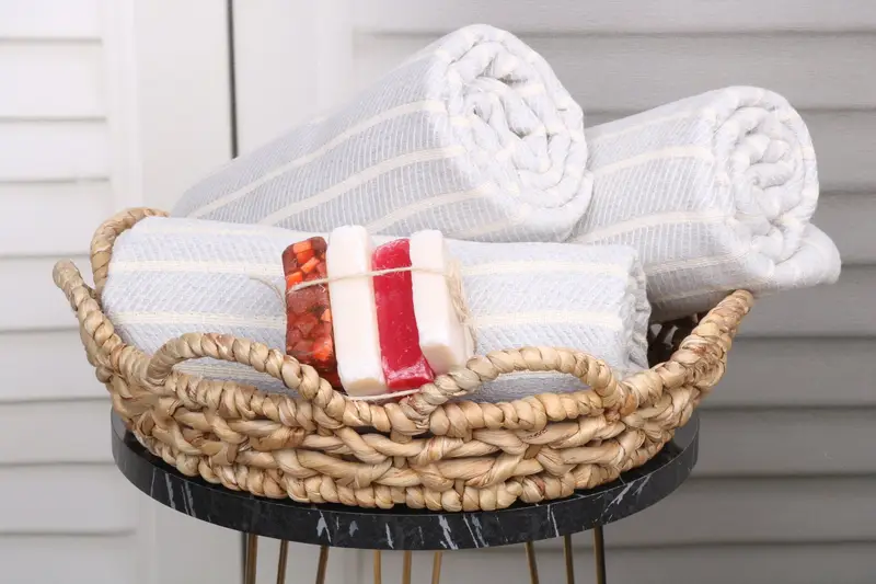 Maid Of Honor Gift, Bridesmaid Gift, Bachelorette Party Gifts Bridesmaids, Best Friend Gift, Handmade Turkish Towel, 70x40 Bamboo Herringbone Towel - 4