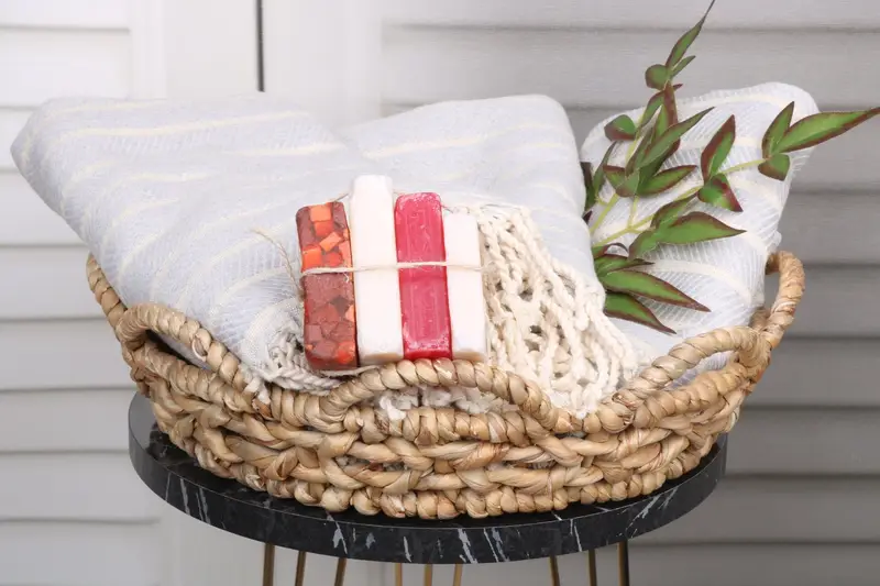 Maid Of Honor Gift, Bridesmaid Gift, Bachelorette Party Gifts Bridesmaids, Best Friend Gift, Handmade Turkish Towel, 70x40 Bamboo Herringbone Towel - 5