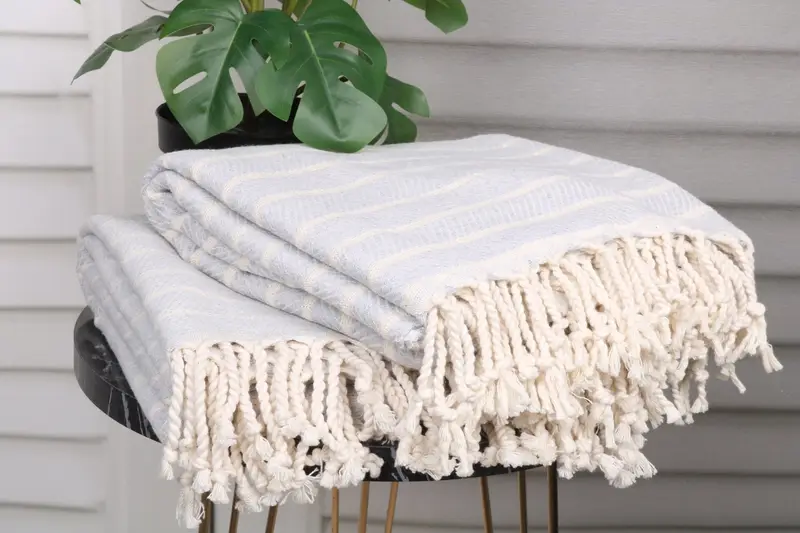 Maid Of Honor Gift, Bridesmaid Gift, Bachelorette Party Gifts Bridesmaids, Best Friend Gift, Handmade Turkish Towel, 70x40 Bamboo Herringbone Towel - 3