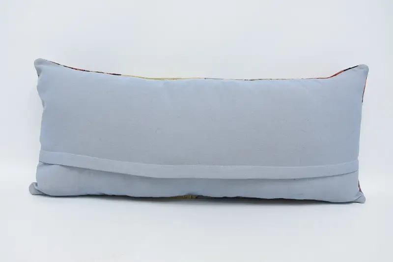 Outdoor Bolster Cushion Case, Kilim Cushion Sham, Pillow, Boho Pillow, Authentic Cushion, 16x36 Green Pillow Cover, Boho Pillow Sham Cover - 6