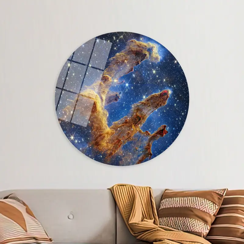 Stellar Canvas: NASA James Webb's Pillars Of Creation Print