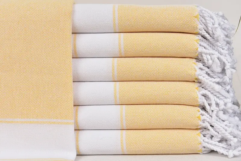 Organic Turkish towel, Gift For Best Friend, Wedding Favors, Guest Towel, 70x40 Cotton Striped Towel, Custom Towel Beach, Sand-resistant towel - 1