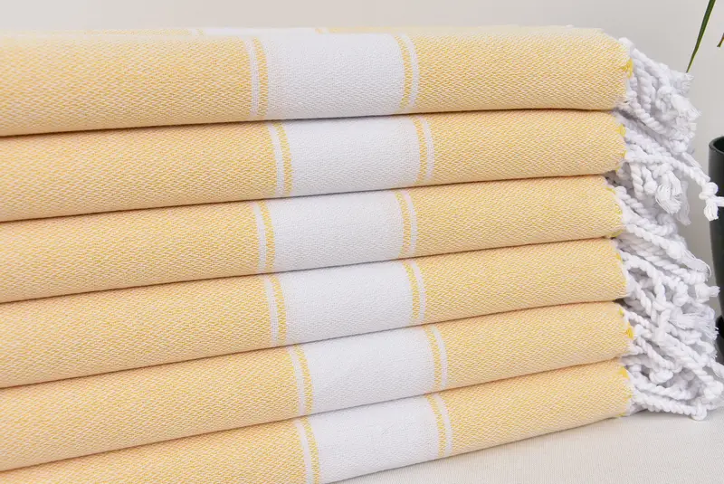 Organic Turkish towel, Gift For Best Friend, Wedding Favors, Guest Towel, 70x40 Cotton Striped Towel, Custom Towel Beach, Sand-resistant towel - 3