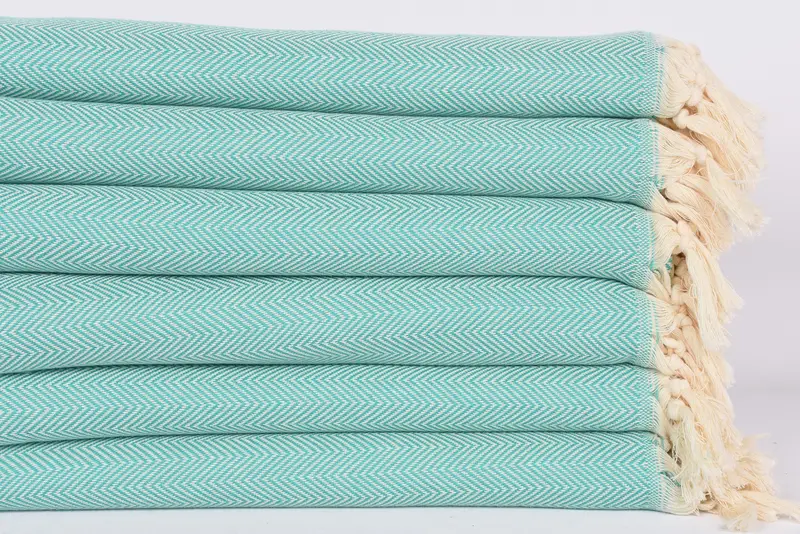 Peshtemal Towel, Best Wedding Gift, Bridal Shower Gift, Bridal Party Gifts, Large Turkish Towel, 70x40 Cotton Herringbone Towel, Personalized Gift - 3
