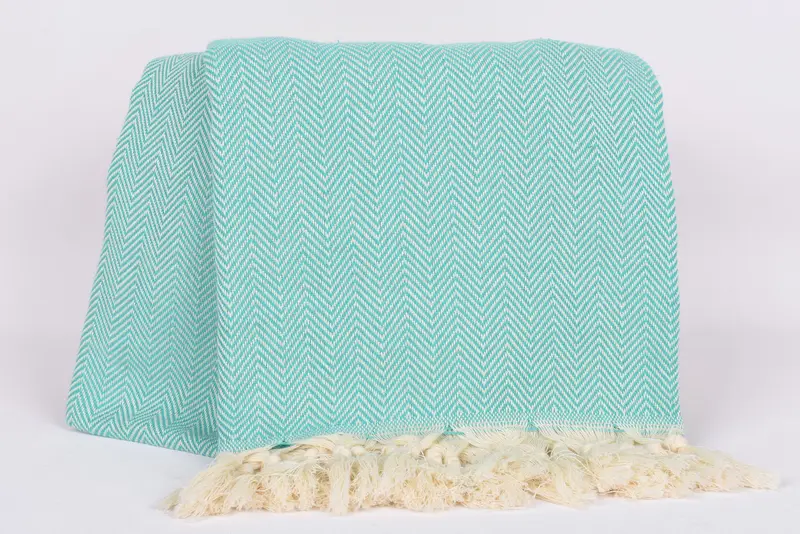 Peshtemal Towel, Best Wedding Gift, Bridal Shower Gift, Bridal Party Gifts, Large Turkish Towel, 70x40 Cotton Herringbone Towel, Personalized Gift - 5
